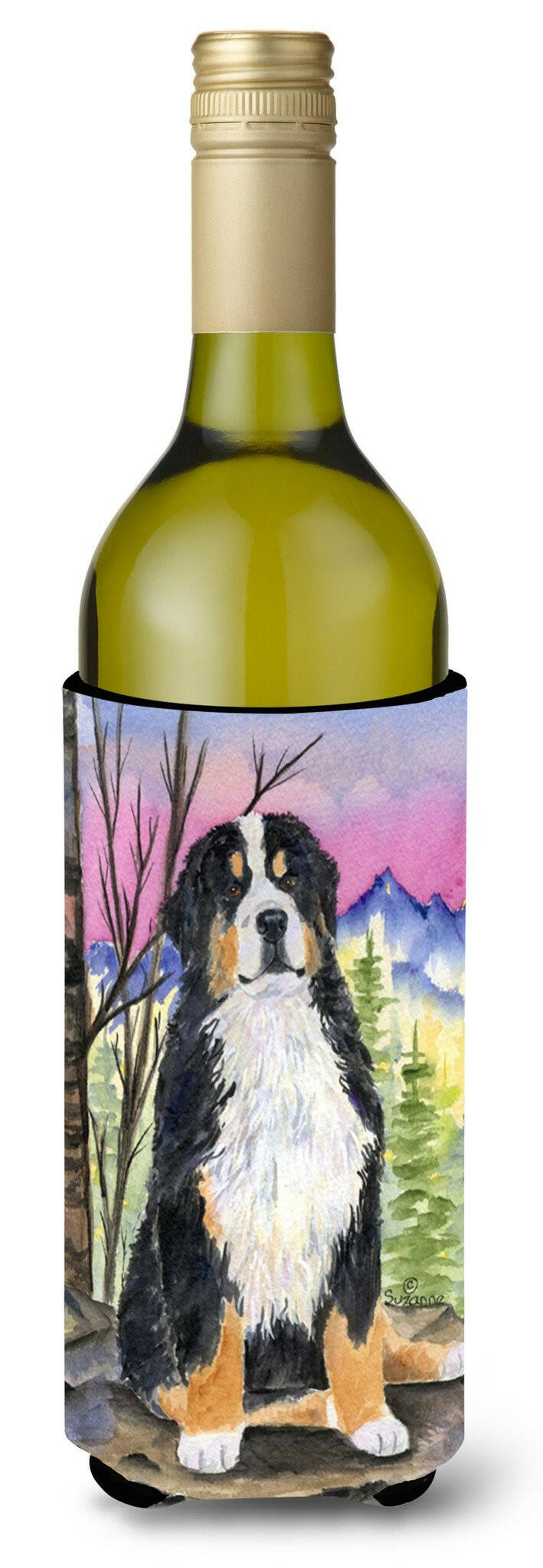 Bernese Mountain Dog Wine Bottle Beverage Insulator Beverage Insulator Hugger SS8336LITERK by Caroline&#39;s Treasures