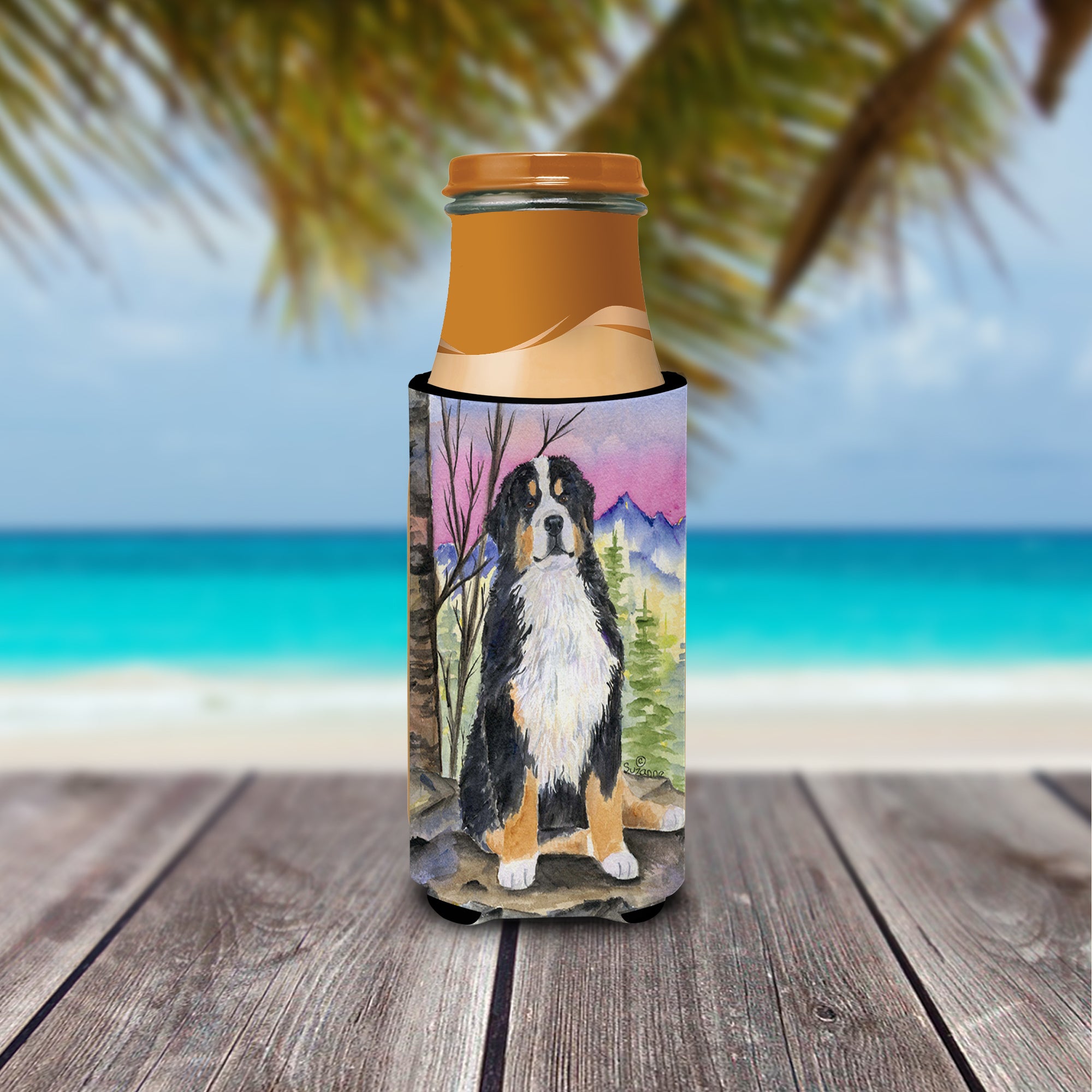 Bernese Mountain Dog Ultra Beverage Insulators for slim cans SS8336MUK