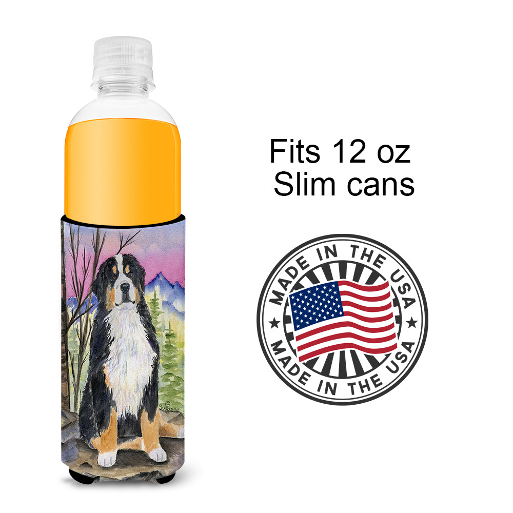 Bernese Mountain Dog Ultra Beverage Insulators for slim cans SS8336MUK.