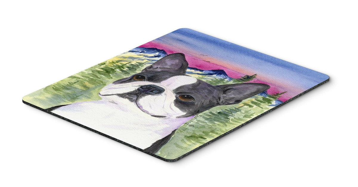 Boston Terrier Mouse Pad / Hot Pad / Trivet by Caroline&#39;s Treasures