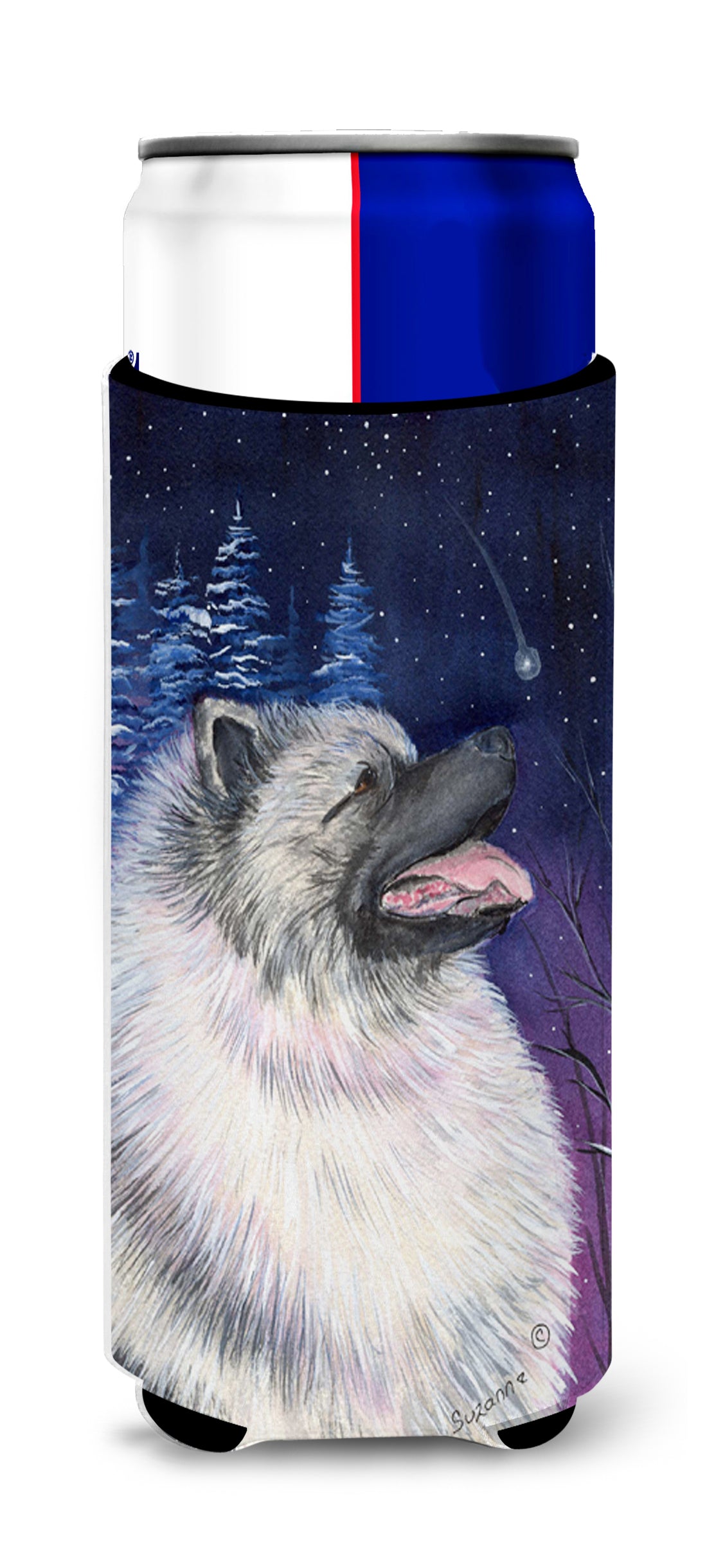 Starry Night Keeshond Ultra Beverage Insulators for slim cans SS8350MUK