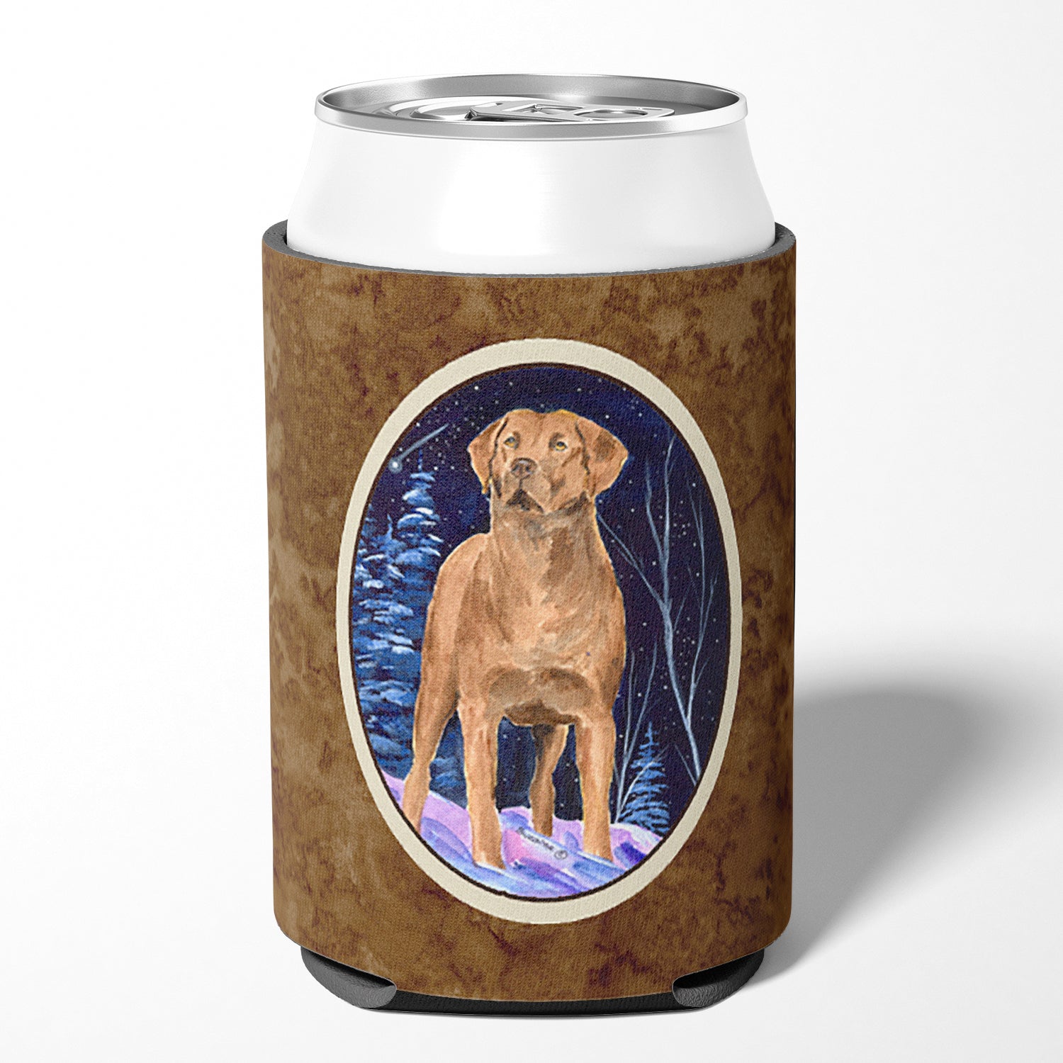 Caroline's Treasures Starry Night Chesapeake Bay Retriever Can or Bottle Beverage Insulator Hugger