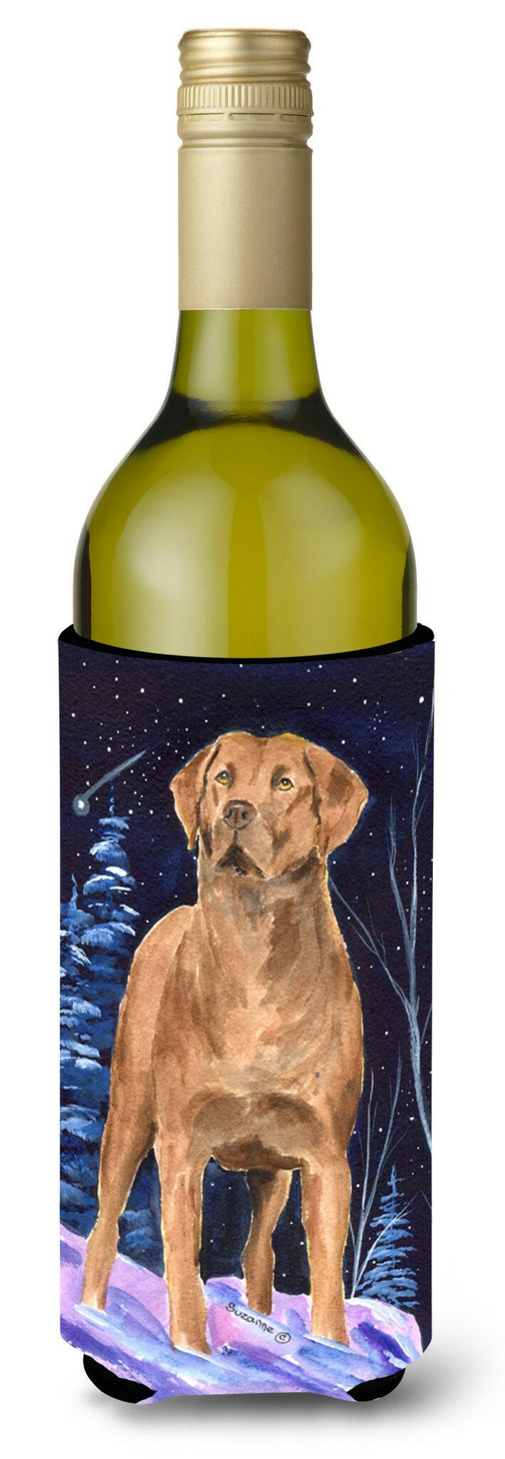 Starry Night Chesapeake Bay Retriever Wine Bottle Beverage Insulator Beverage Insulator Hugger by Caroline&#39;s Treasures