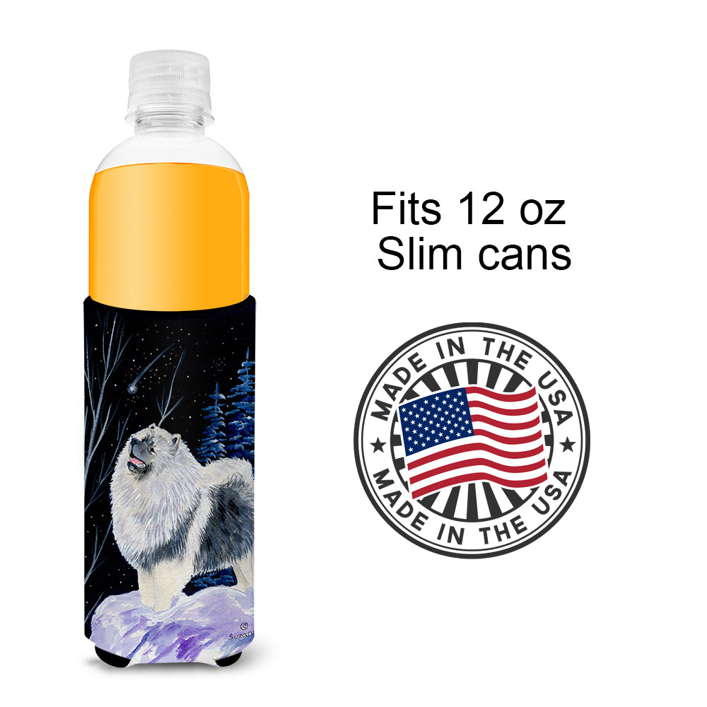 Starry Night Keeshond Ultra Beverage Insulators for slim cans SS8357MUK.