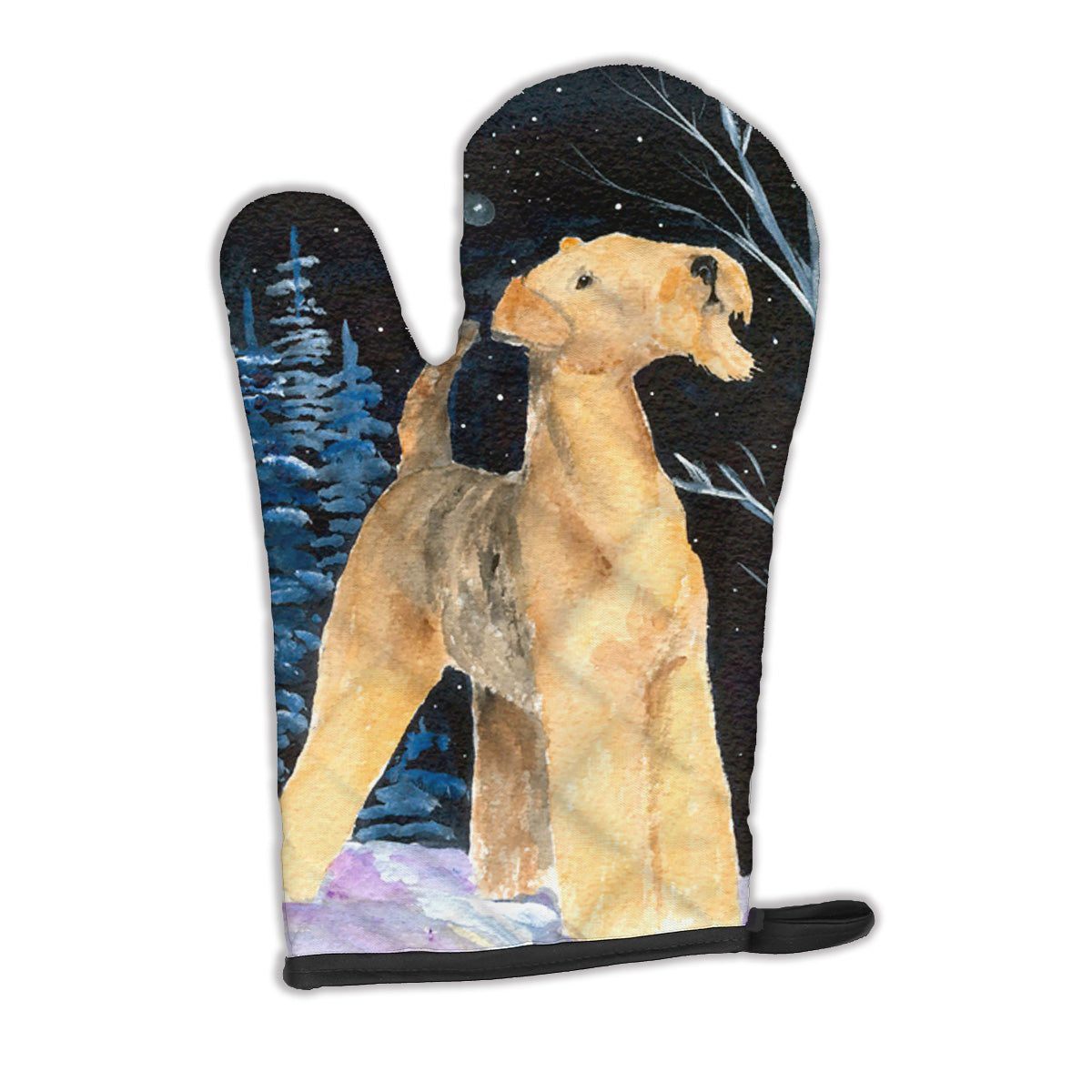Starry Night Airedale Oven Mitt SS8361OVMT  the-store.com.