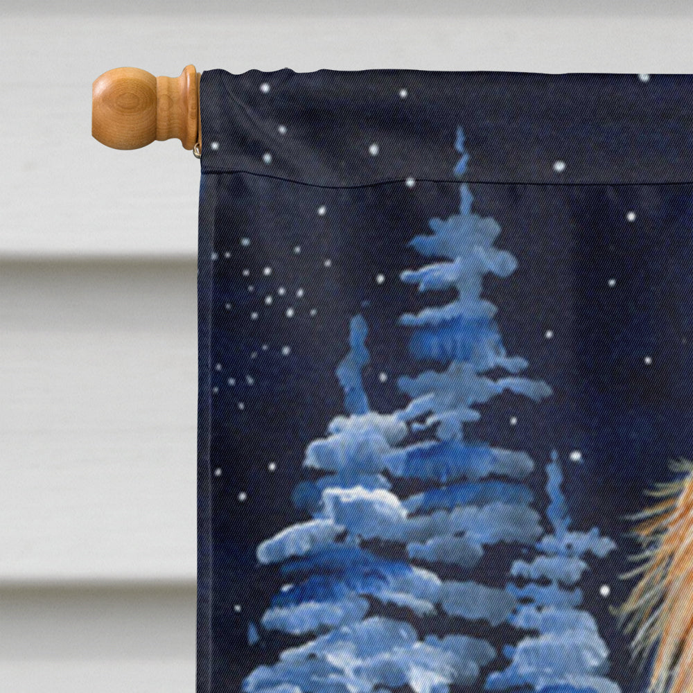 Starry Night Yorkie Flag Canvas House Size  the-store.com.