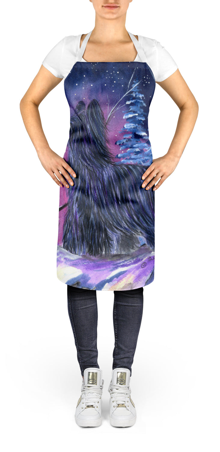 Caroline's Treasures Starry Night Briard Apron – Artist-Designed Kitchen, BBQ & Craft Apron