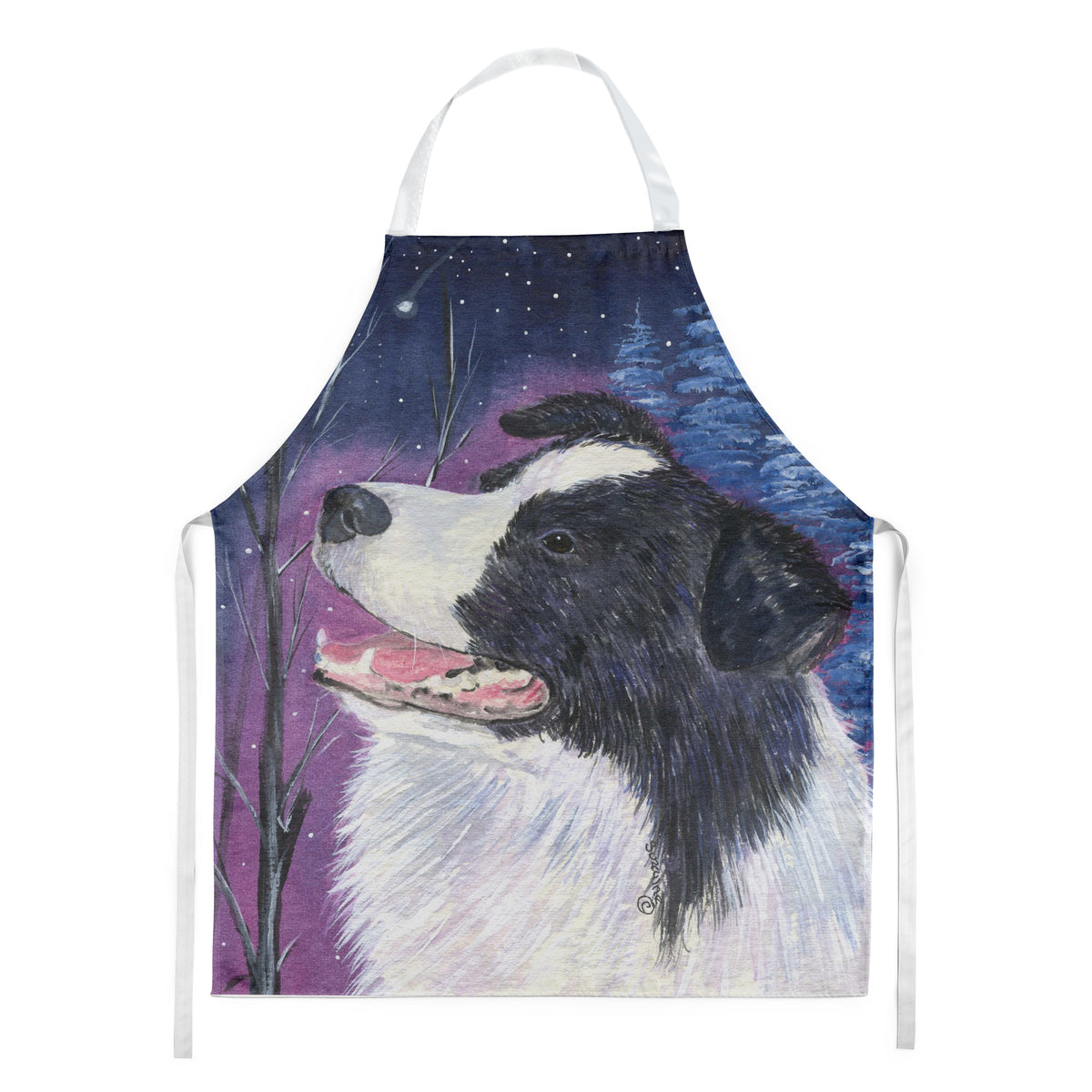 Starry Night Border Collie Apron - the-store.com