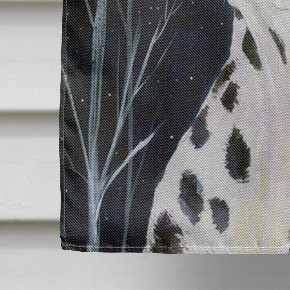 Starry Night Dalmatian Flag Canvas House Size