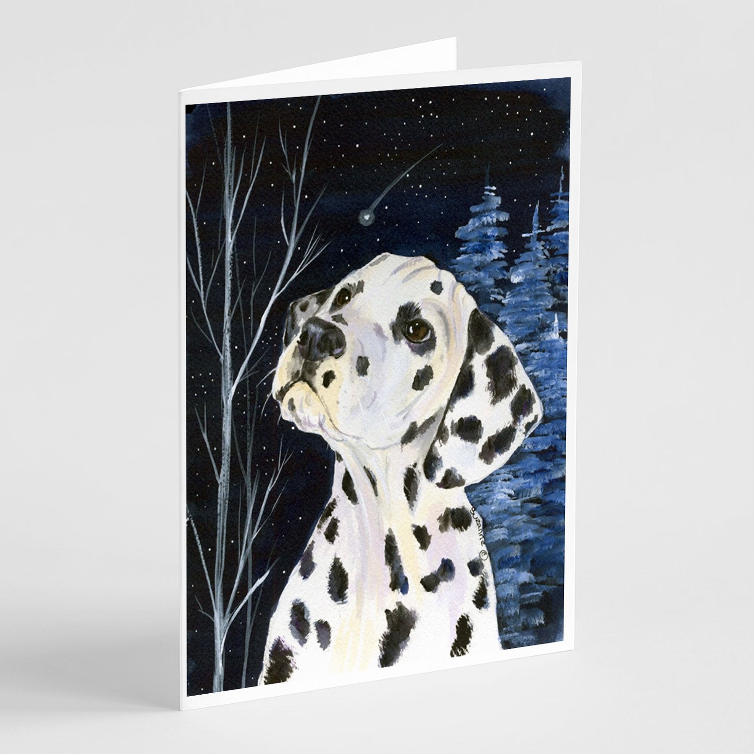Buy this Starry Night Dalmatian Greeting Cards and Envelopes Pack of 8