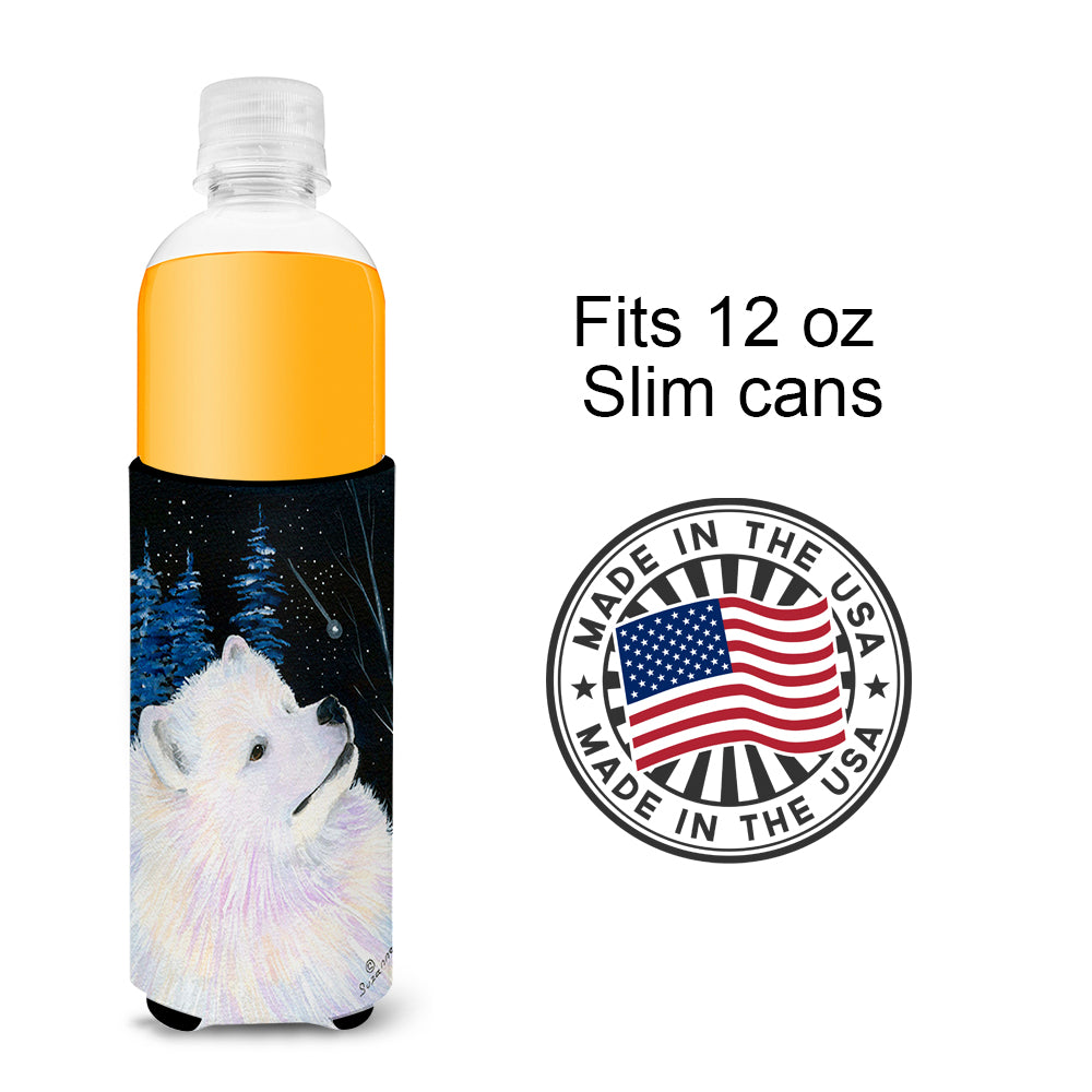 Starry Night Samoyed Ultra Beverage Insulators for slim cans SS8376MUK