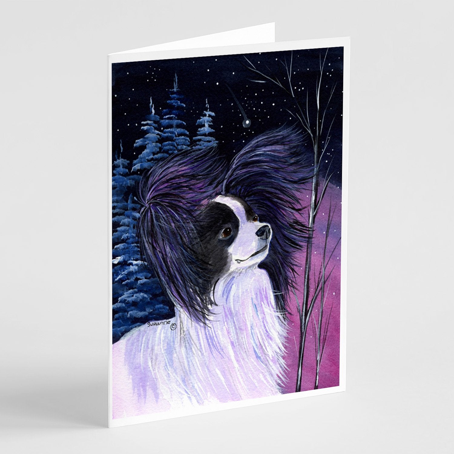 Buy this Starry Night Papillon Greeting Cards and Envelopes Pack of 8