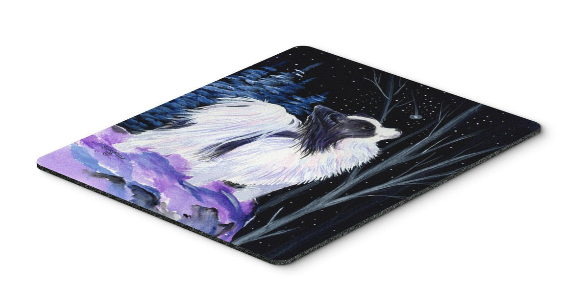 Starry Night Papillon Mouse Pad / Hot Pad / Trivet by Caroline&#39;s Treasures