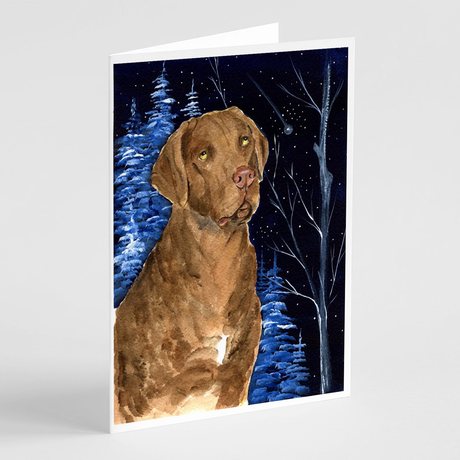 Buy this Starry Night Chesapeake Bay Retriever Greeting Cards and Envelopes Pack of 8