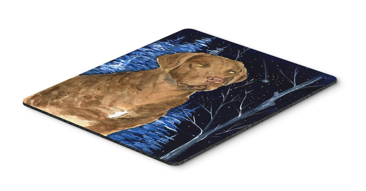 Starry Night Chesapeake Bay Retriever Mouse Pad / Hot Pad / Trivet by Caroline&#39;s Treasures