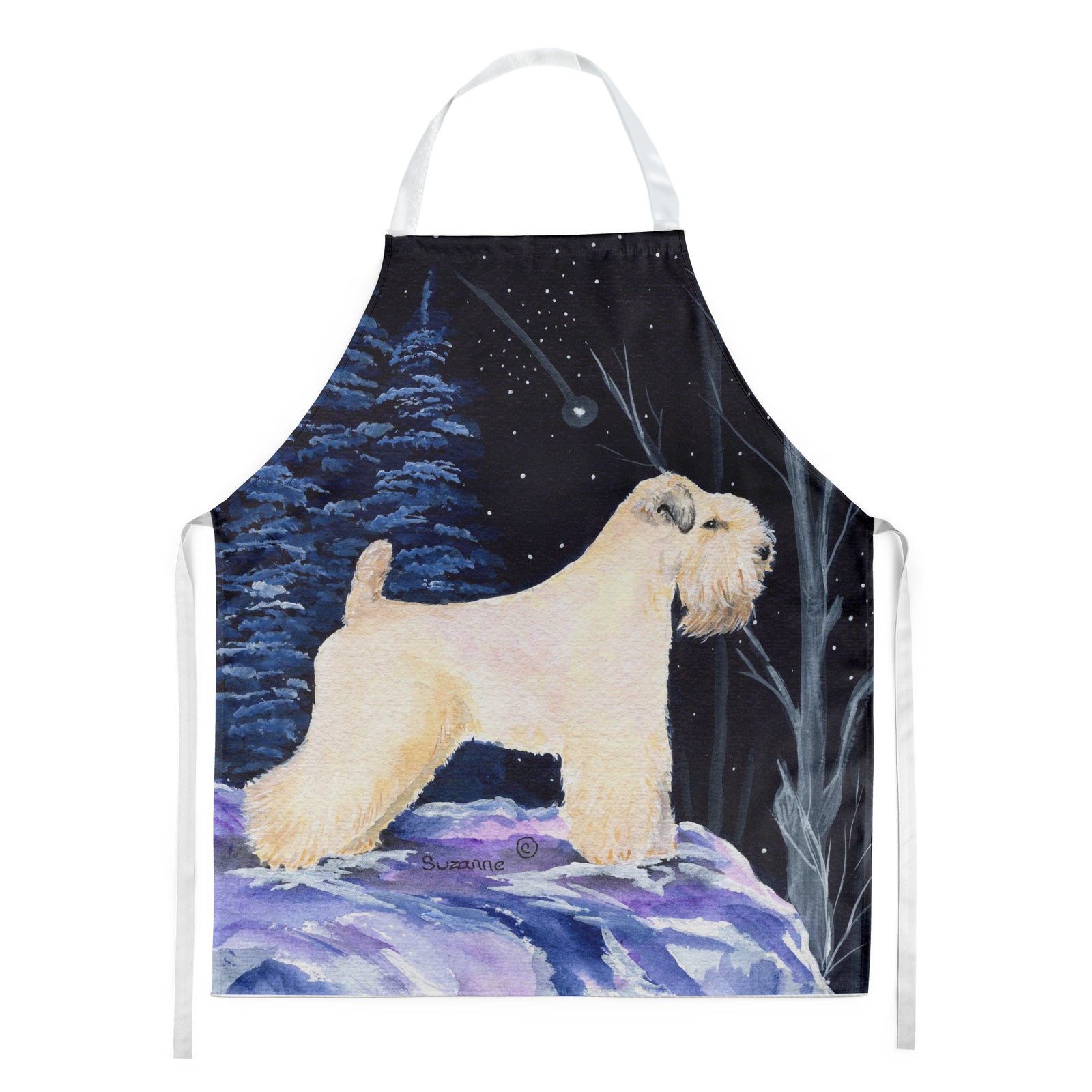 Starry Night Wheaten Terrier Soft Coated Apron - the-store.com