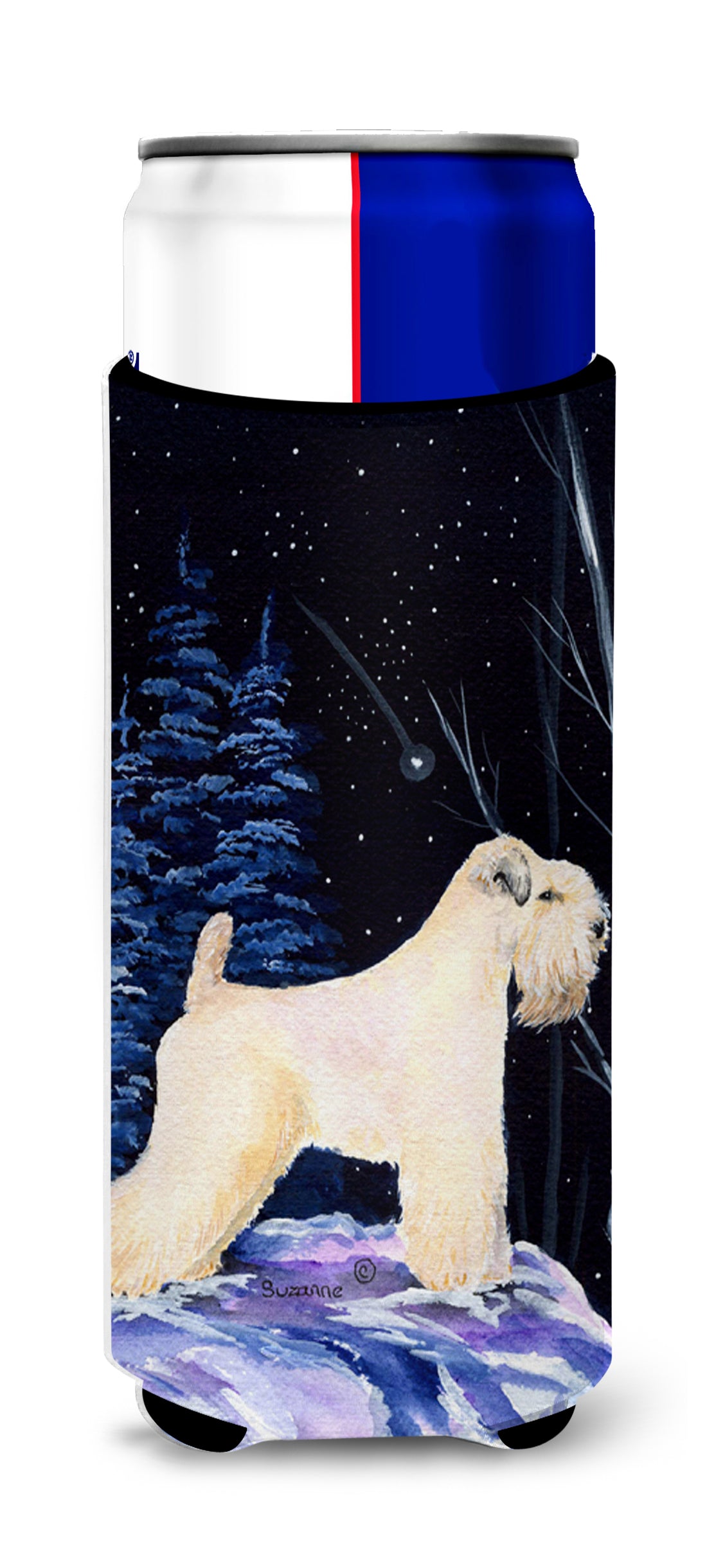Starry Night Wheaten Terrier Soft Coated Ultra Beverage Insulators for slim cans SS8386MUK