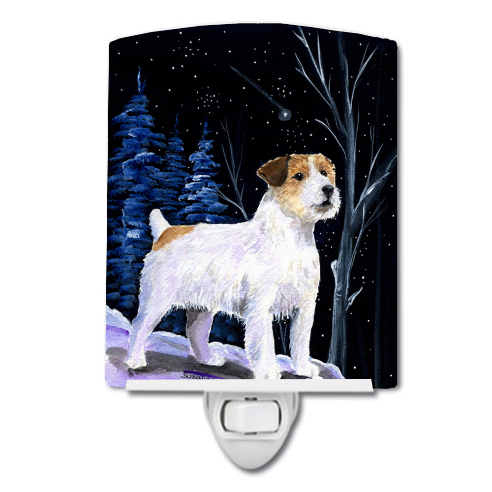 Starry Night Jack Russell Terrier Ceramic Night Light SS8388CNL - the-store.com
