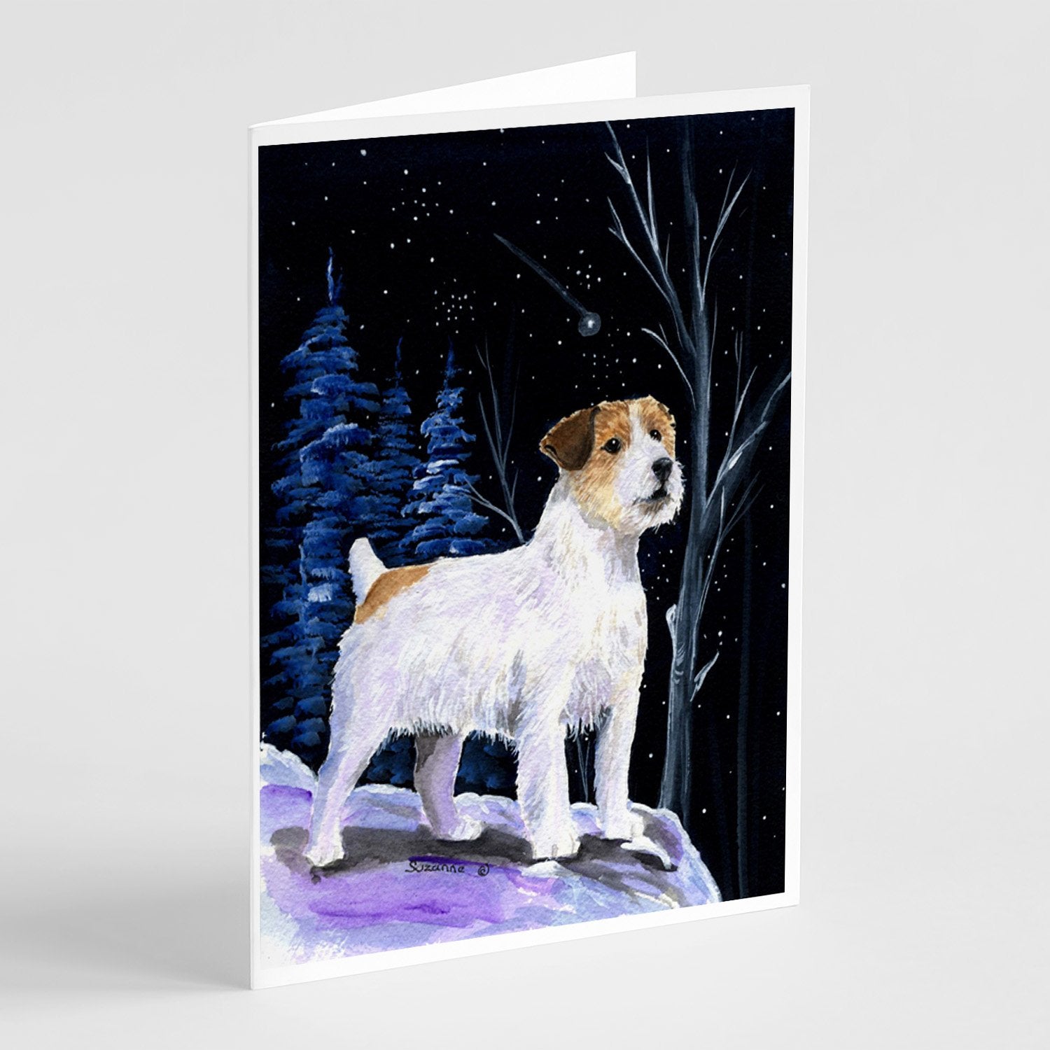 Buy this Starry Night Jack Russell Terrier Greeting Cards and Envelopes Pack of 8