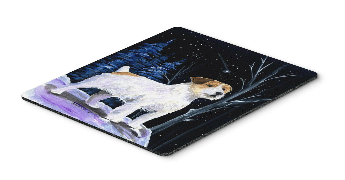 Starry Night Jack Russell Terrier Mouse Pad / Hot Pad / Trivet by Caroline&#39;s Treasures