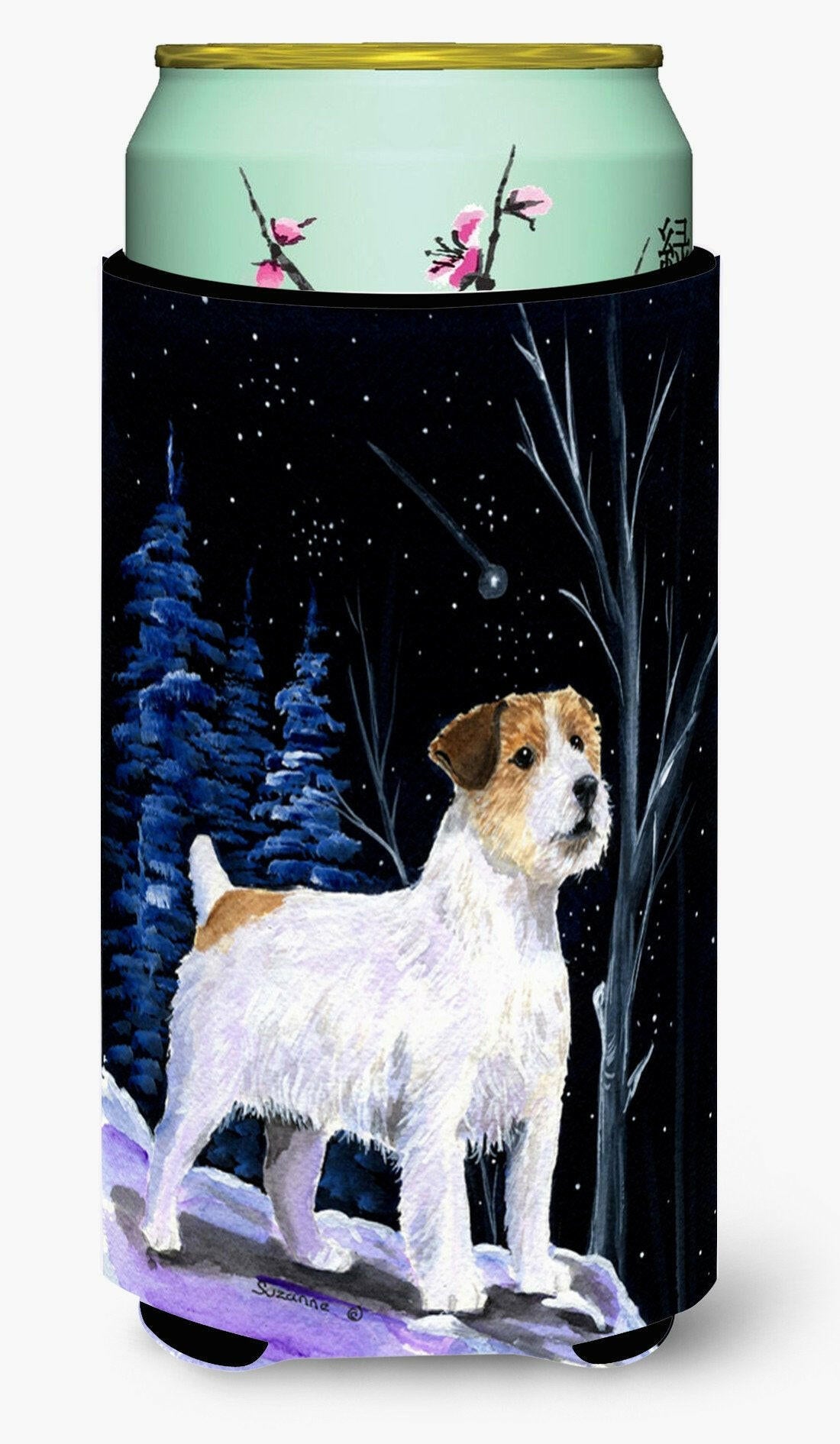 Starry Night Jack Russell Terrier  Tall Boy Beverage Insulator Beverage Insulator Hugger by Caroline's Treasures