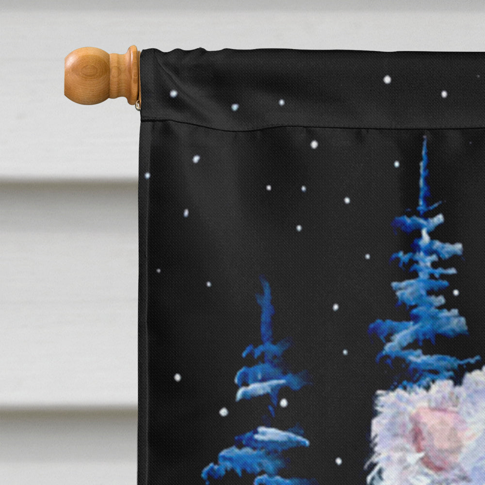 Starry Night American Eskimo Flag Canvas House Size  the-store.com.
