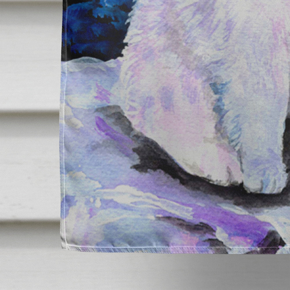 Starry Night American Eskimo Flag Canvas House Size  the-store.com.