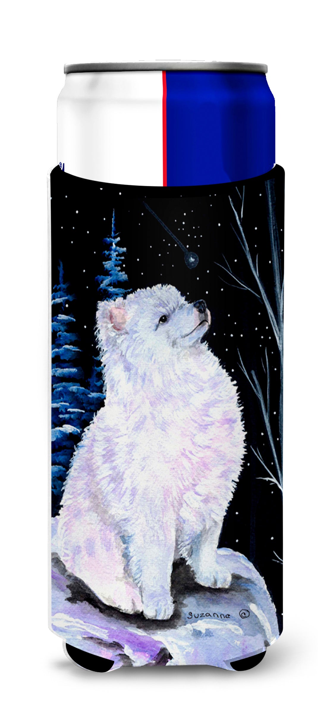 Starry Night American Eskimo Ultra Beverage Isolateurs pour canettes minces SS8389MUK