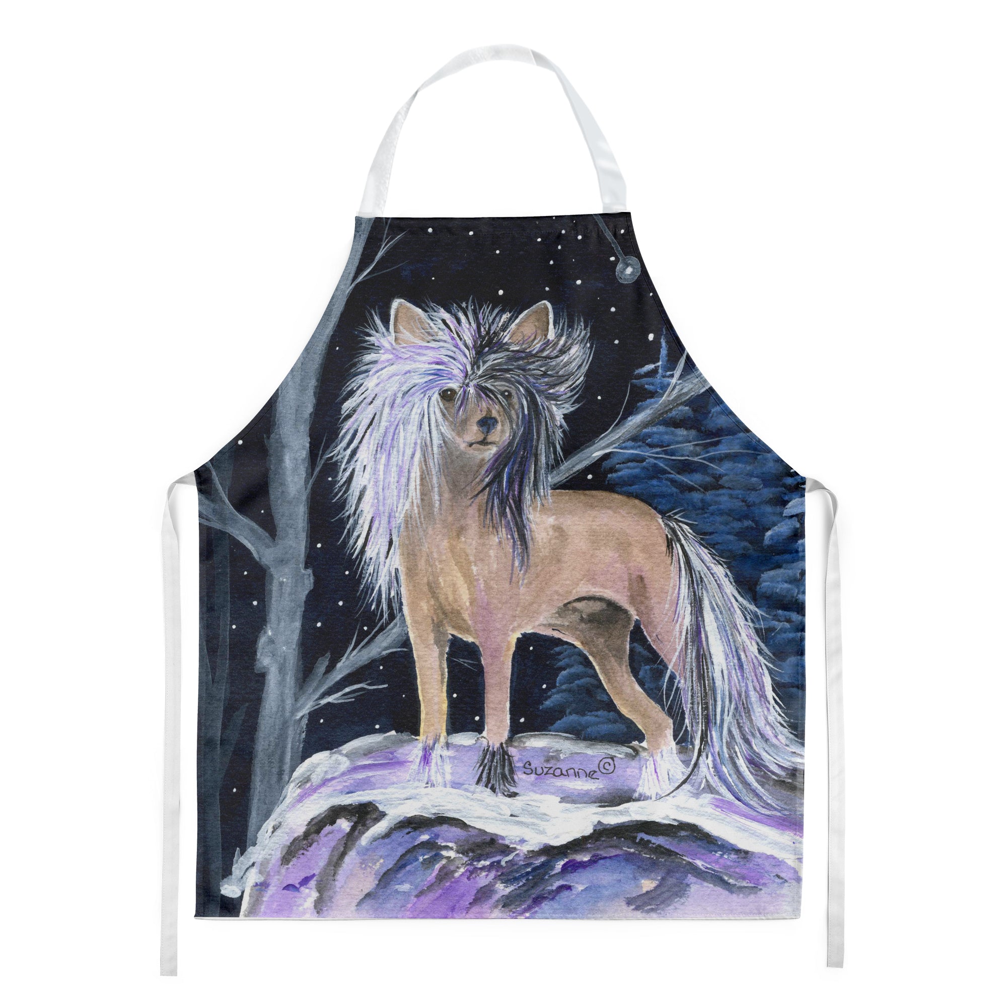 Starry Night Chinese Crested Apron - the-store.com