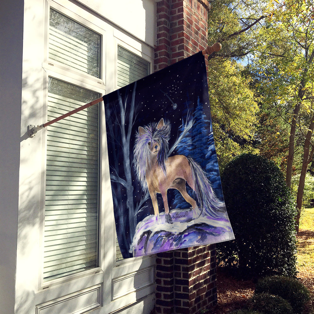 Starry Night Chinese Crested Flag Canvas House Size  the-store.com.
