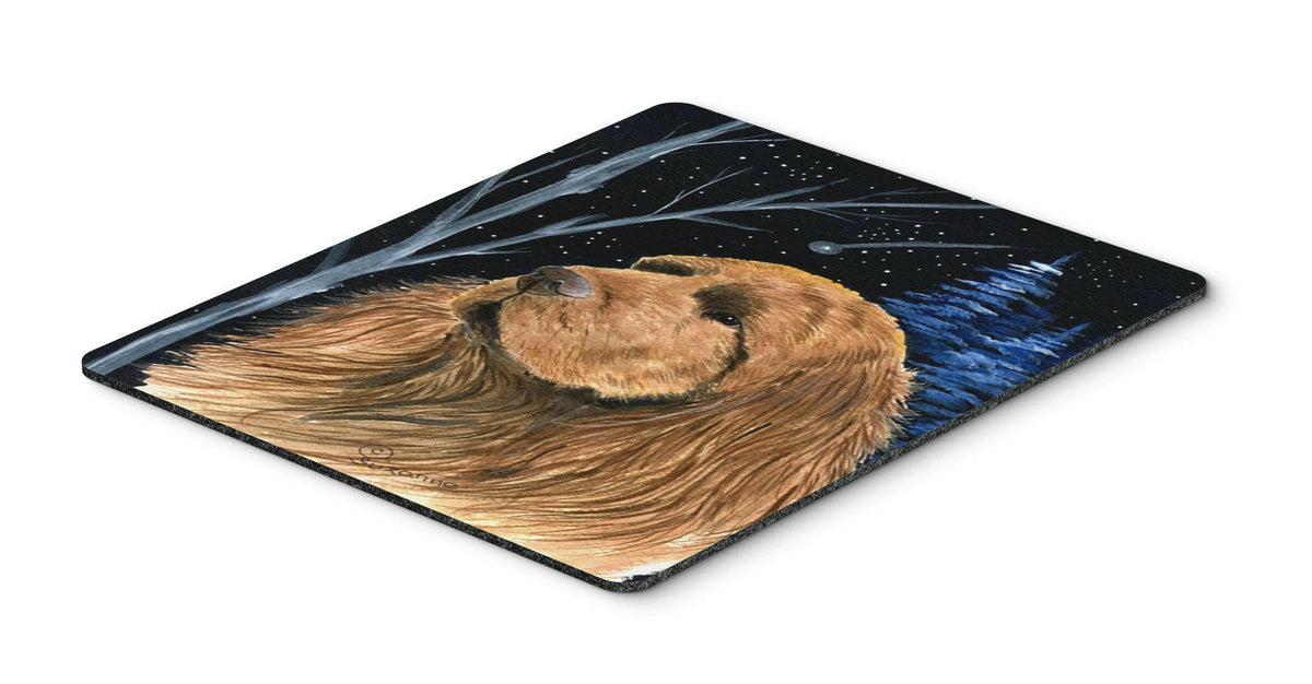 Starry Night Sussex Spaniel Mouse Pad / Hot Pad / Trivet by Caroline&#39;s Treasures