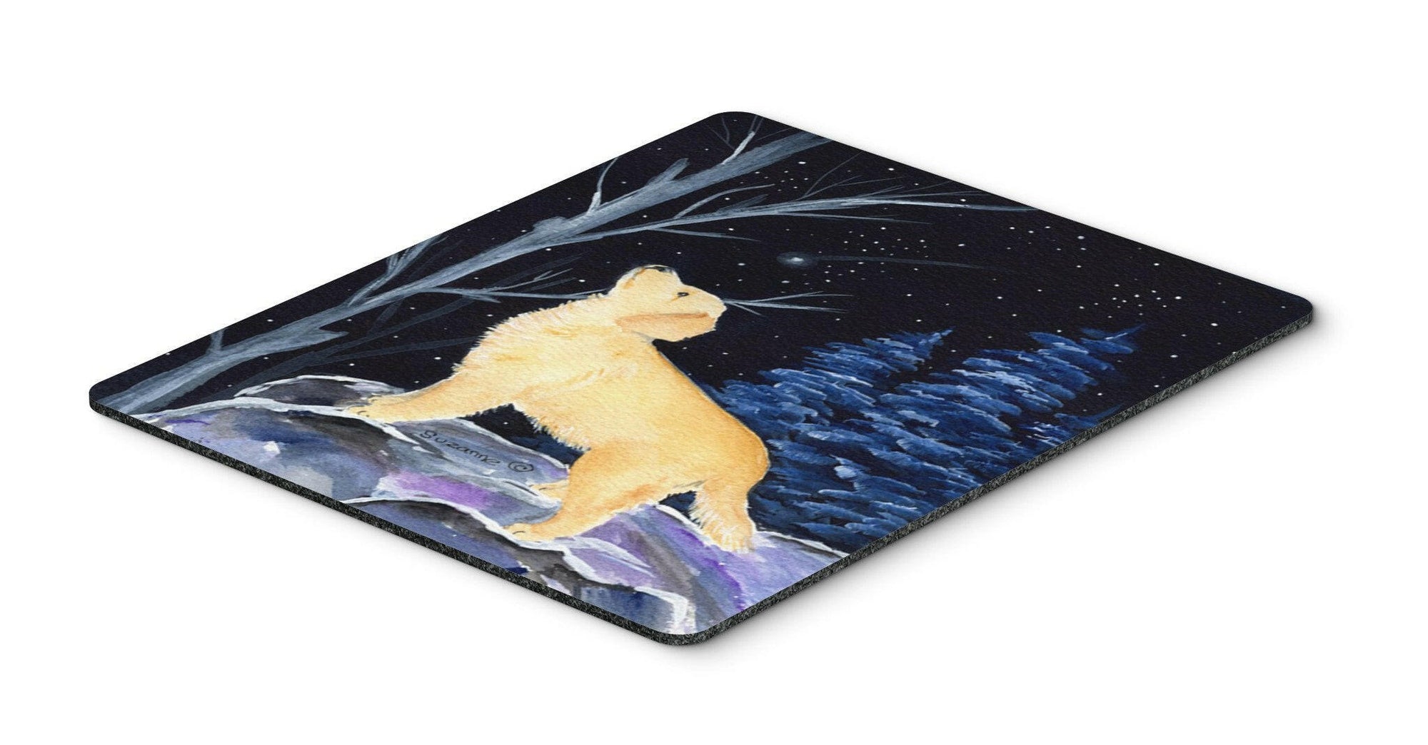 Starry Night Golden Retriever Mouse Pad / Hot Pad / Trivet by Caroline's Treasures