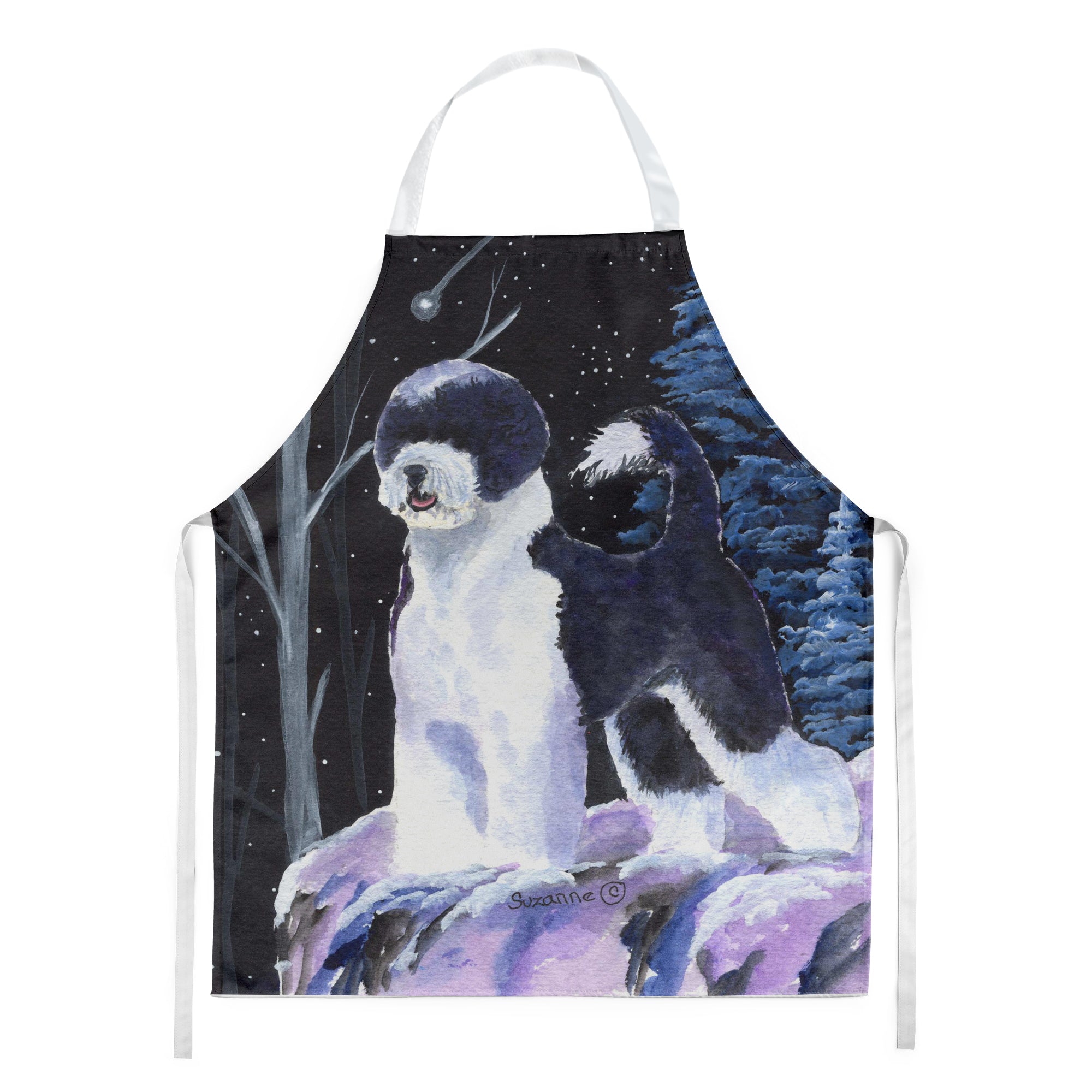 Starry Night Portuguese Water Dog Apron - the-store.com