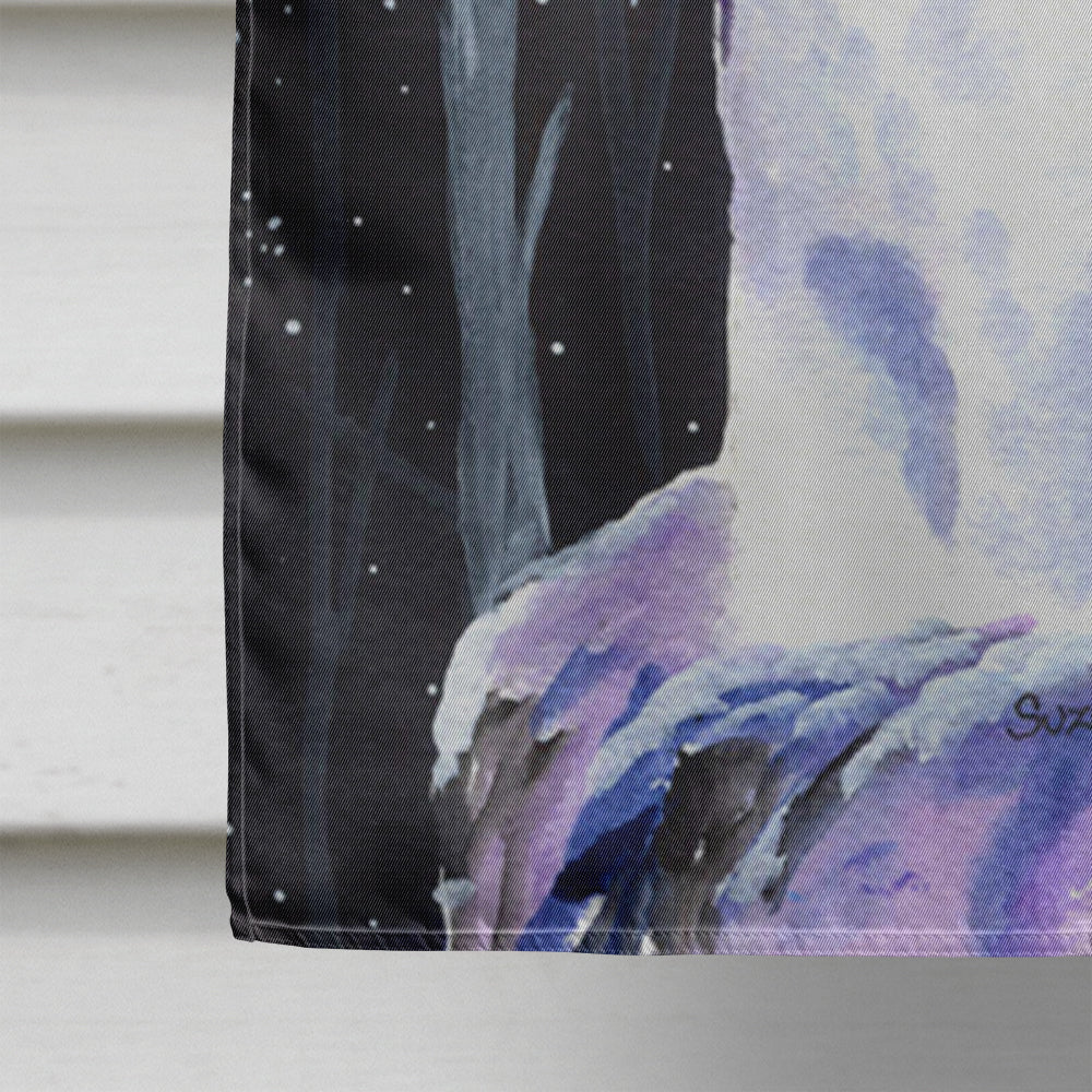 Drapeau de chien d'eau portugais de nuit étoilée Taille de la maison en toile