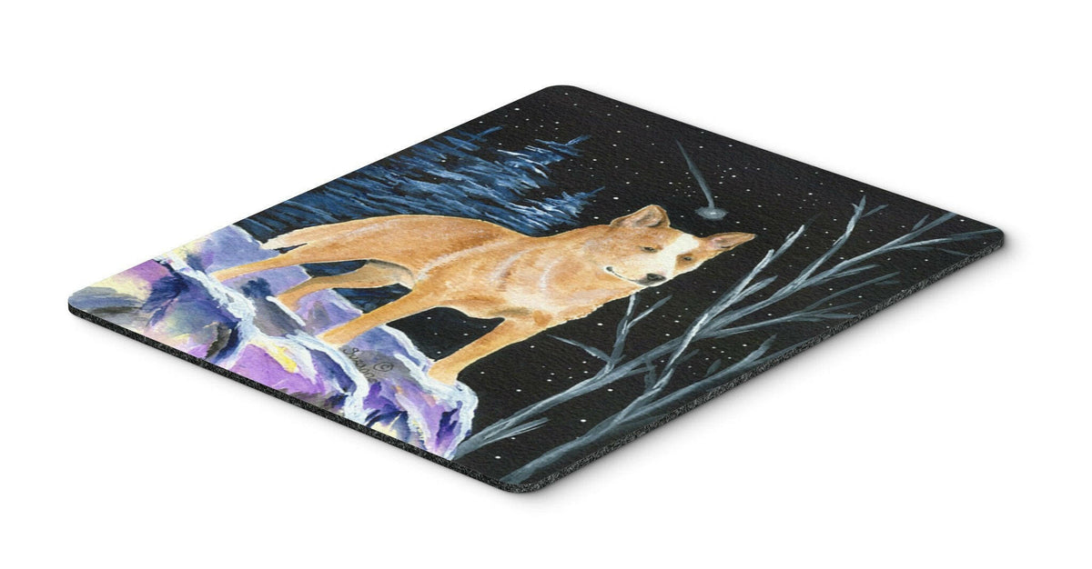 Starry Night Australian Cattle Dog Mouse Pad / Hot Pad / Trivet by Caroline&#39;s Treasures