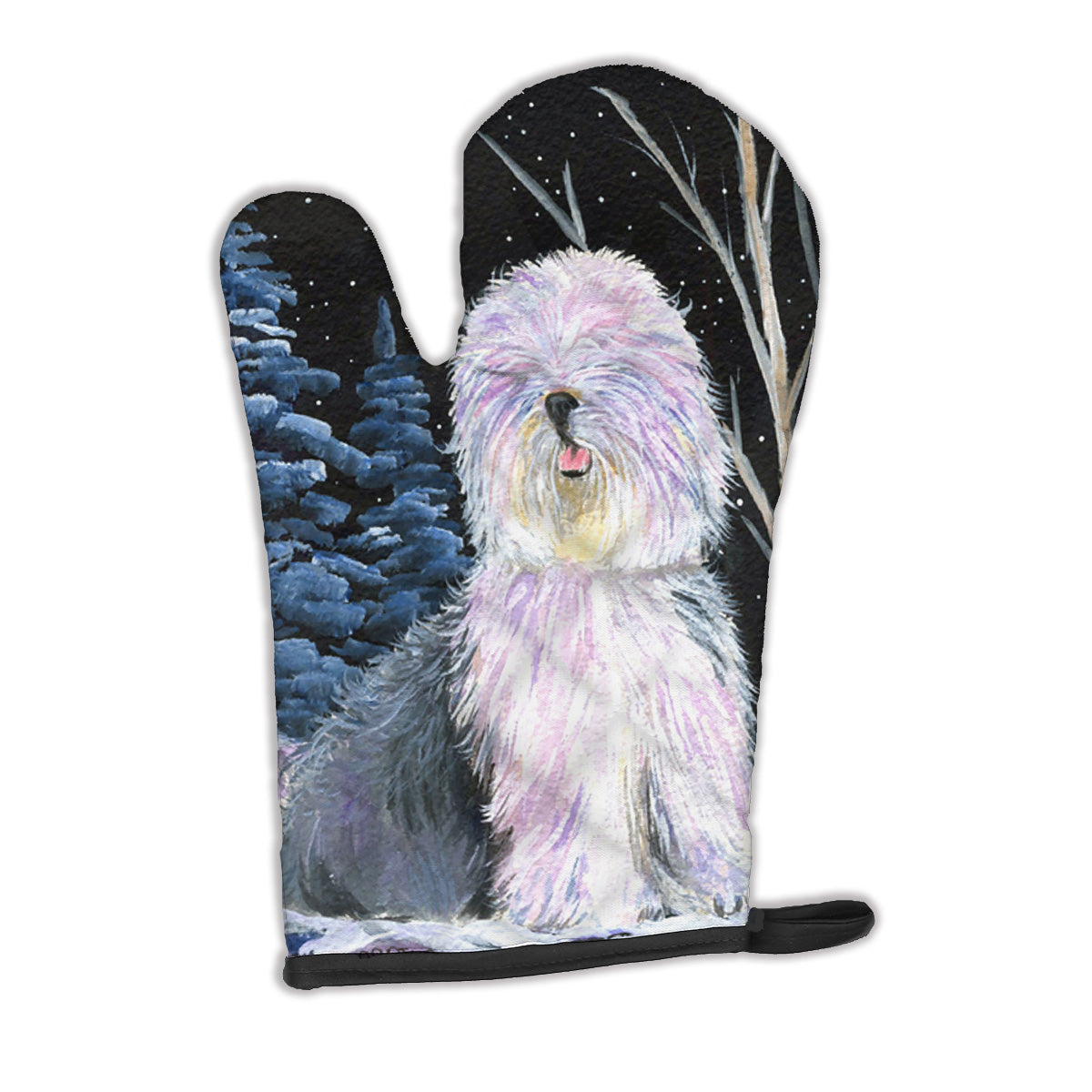 Starry Night Old English Sheepdog Oven Mitt SS8409OVMT  the-store.com.
