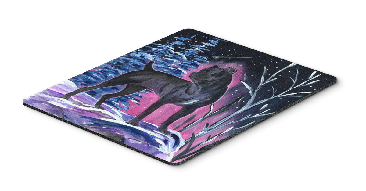 Starry Night Cane Corso Mouse Pad / Hot Pad / Trivet by Caroline&#39;s Treasures