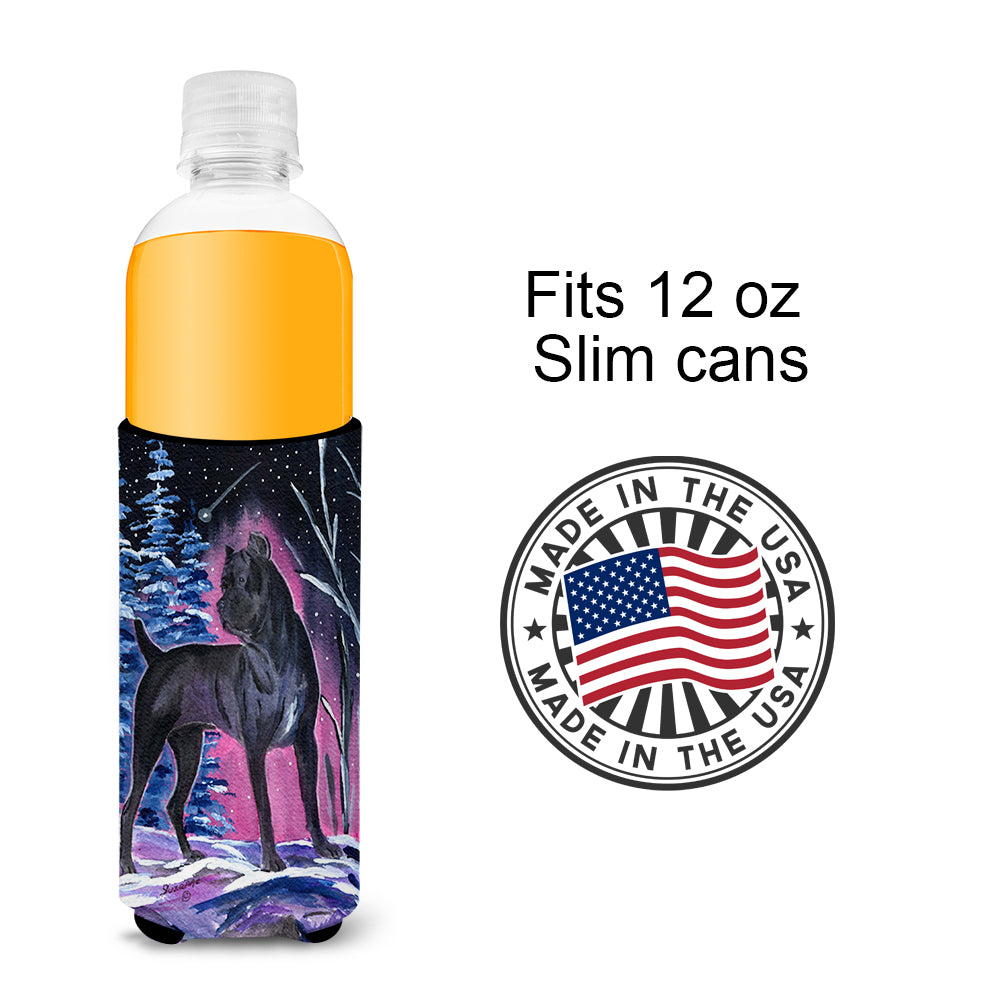 Starry Night Cane Corso Ultra Beverage Insulators for slim cans SS8410MUK