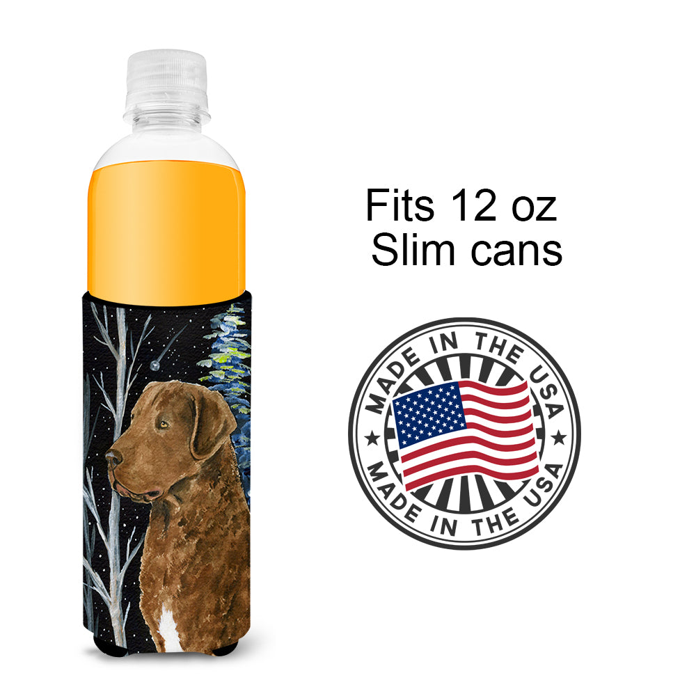 Starry Night Chesapeake Bay Retriever Ultra Beverage Insulators for slim cans SS8411MUK.