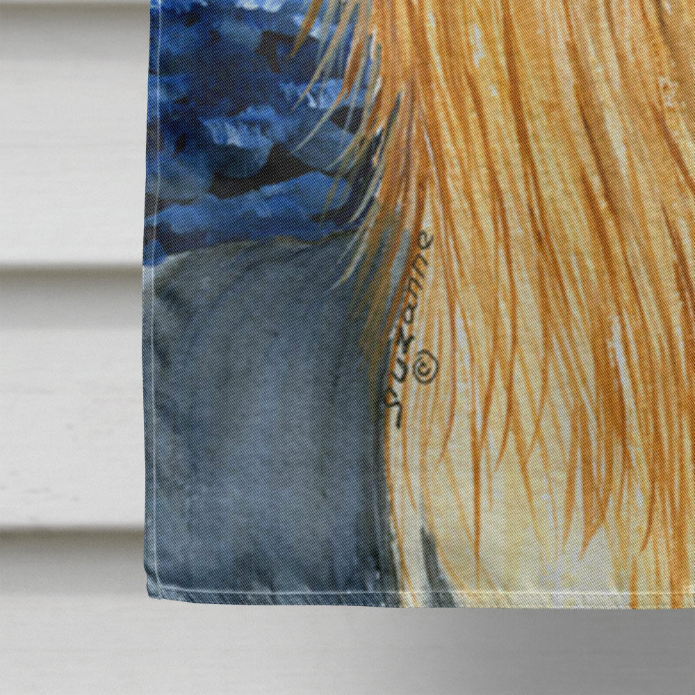 Starry Night Yorkie Flag Canvas House Size  the-store.com.