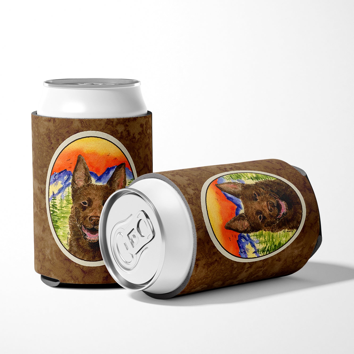Australian Kelpie Can or Bottle Beverage Insulator Hugger.