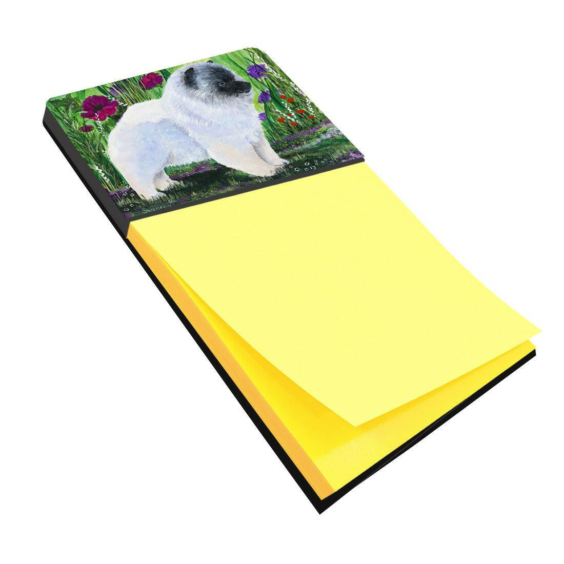 Keeshond Refiillable Sticky Note Holder or Postit Note Dispenser SS8424SN by Caroline's Treasures