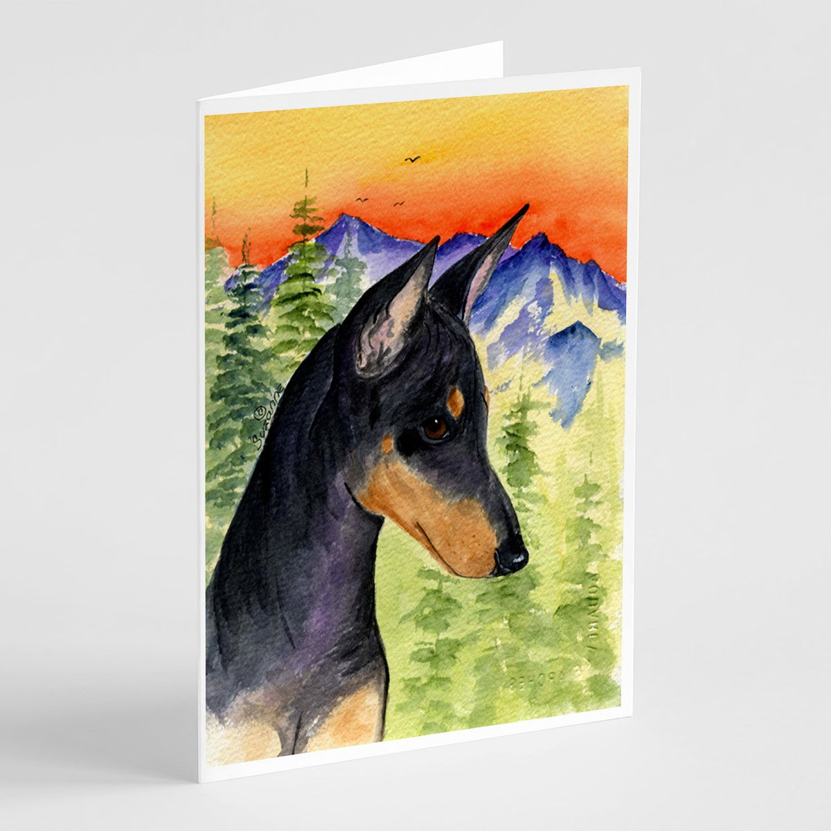 Buy this Manchester Terrier Greeting Cards and Envelopes Pack of 8