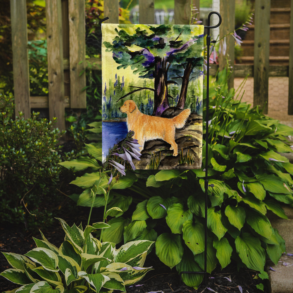 Caroline's Treasures Golden Retriever Garden Flag - Outdoor Decorative Yard Flag