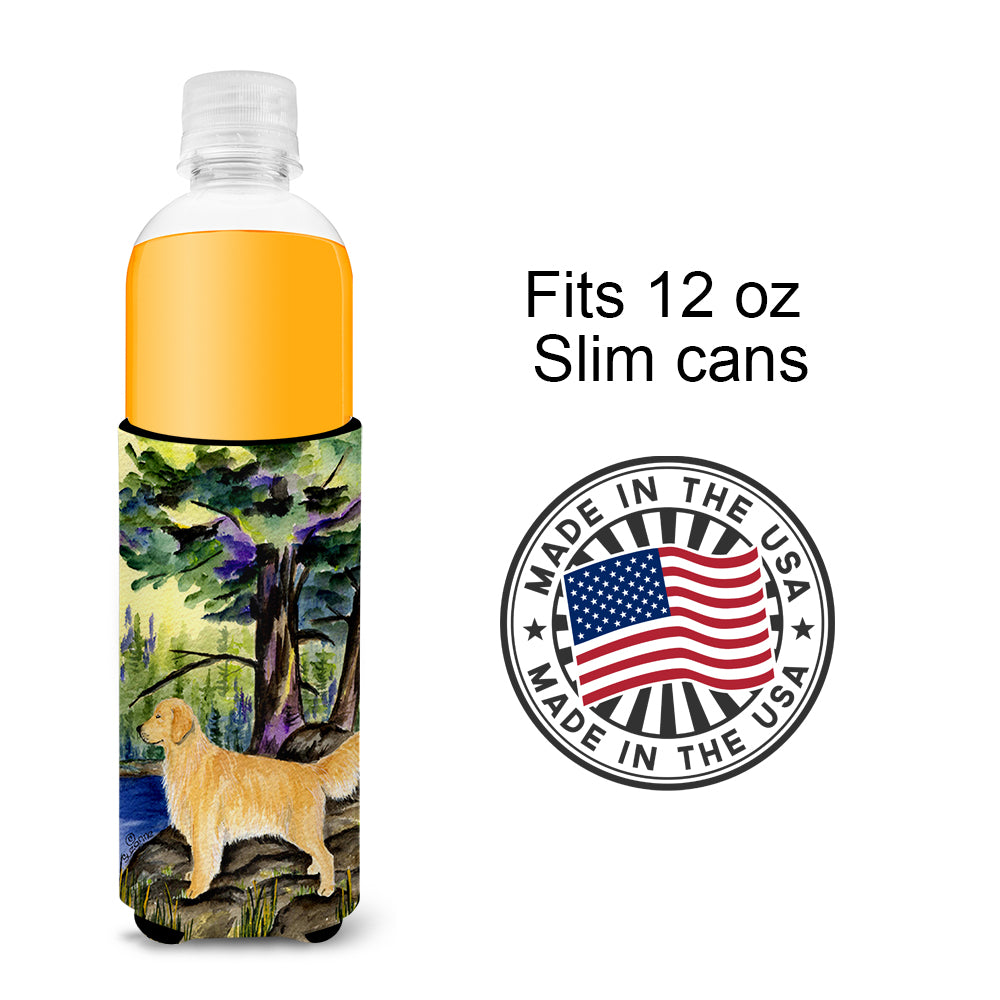 Golden Retriever Ultra Beverage Insulators for slim cans SS8426MUK.