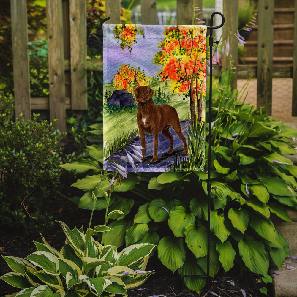 Caroline's Treasures Chesapeake Bay Retriever Garden Flag - Outdoor Decorative Yard Flag