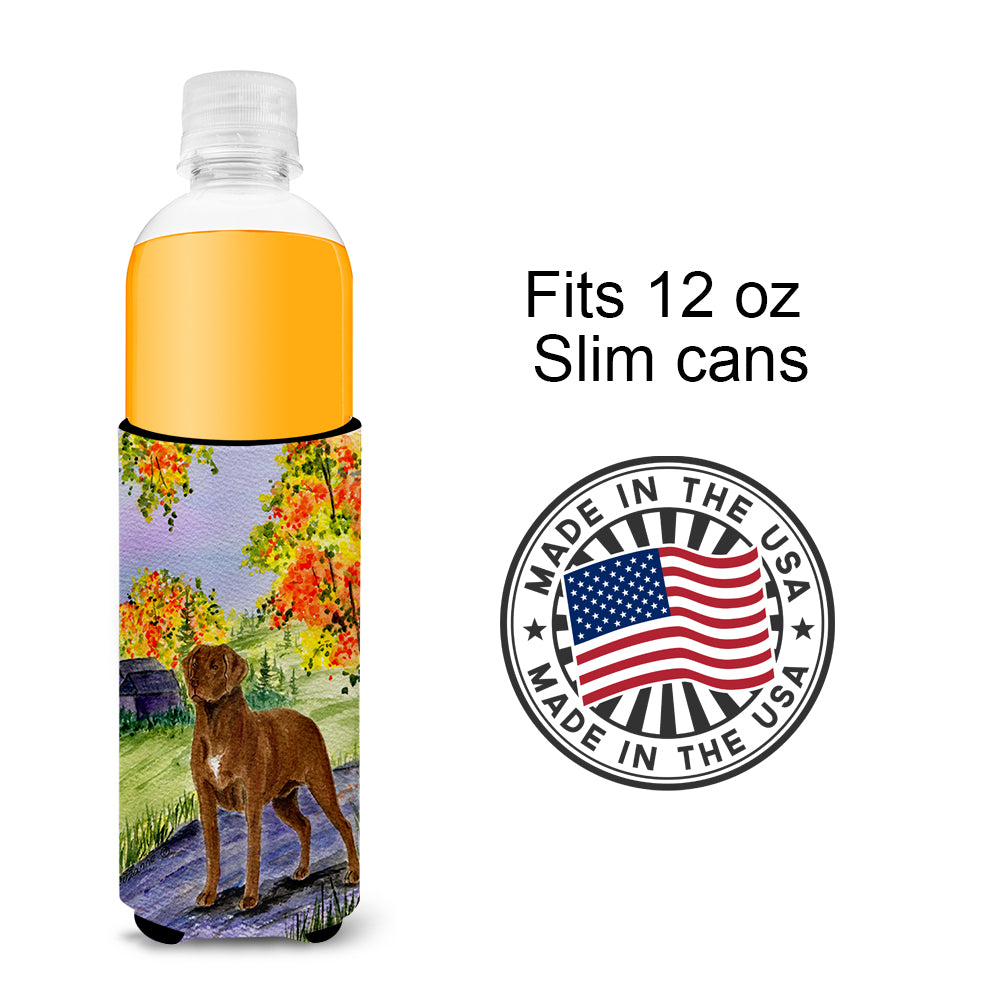 Chesapeake Bay Retriever Ultra Beverage Insulators for slim cans SS8427MUK.