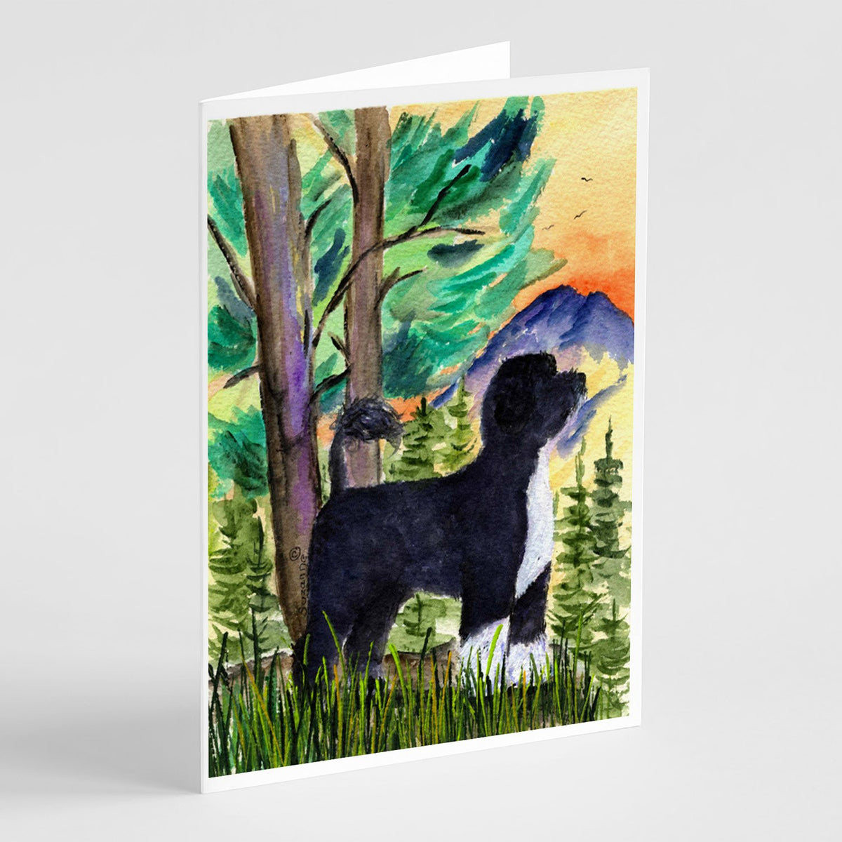 Buy this Portuguese Water Dog Greeting Cards and Envelopes Pack of 8