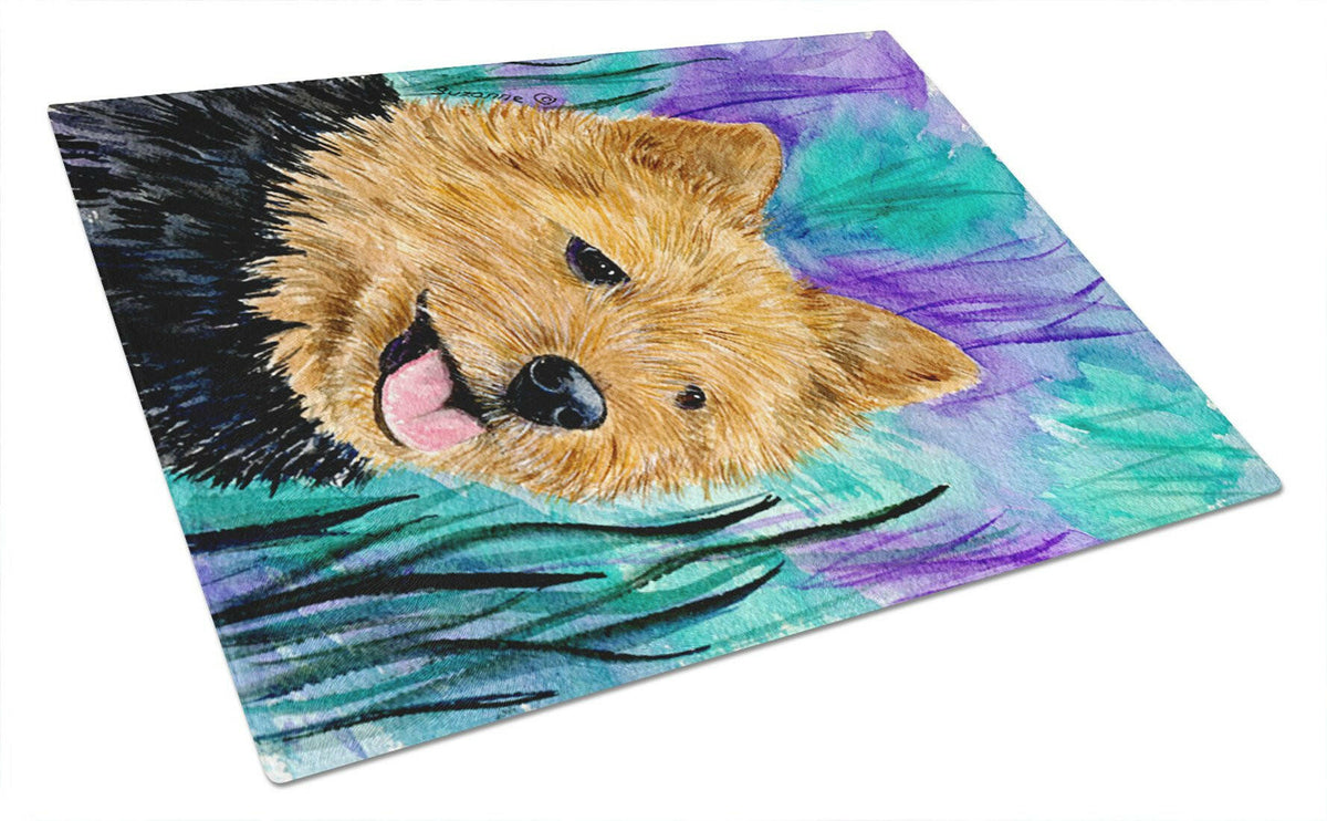 Norwich Terrier Glass Cutting Board Large by Caroline&#39;s Treasures