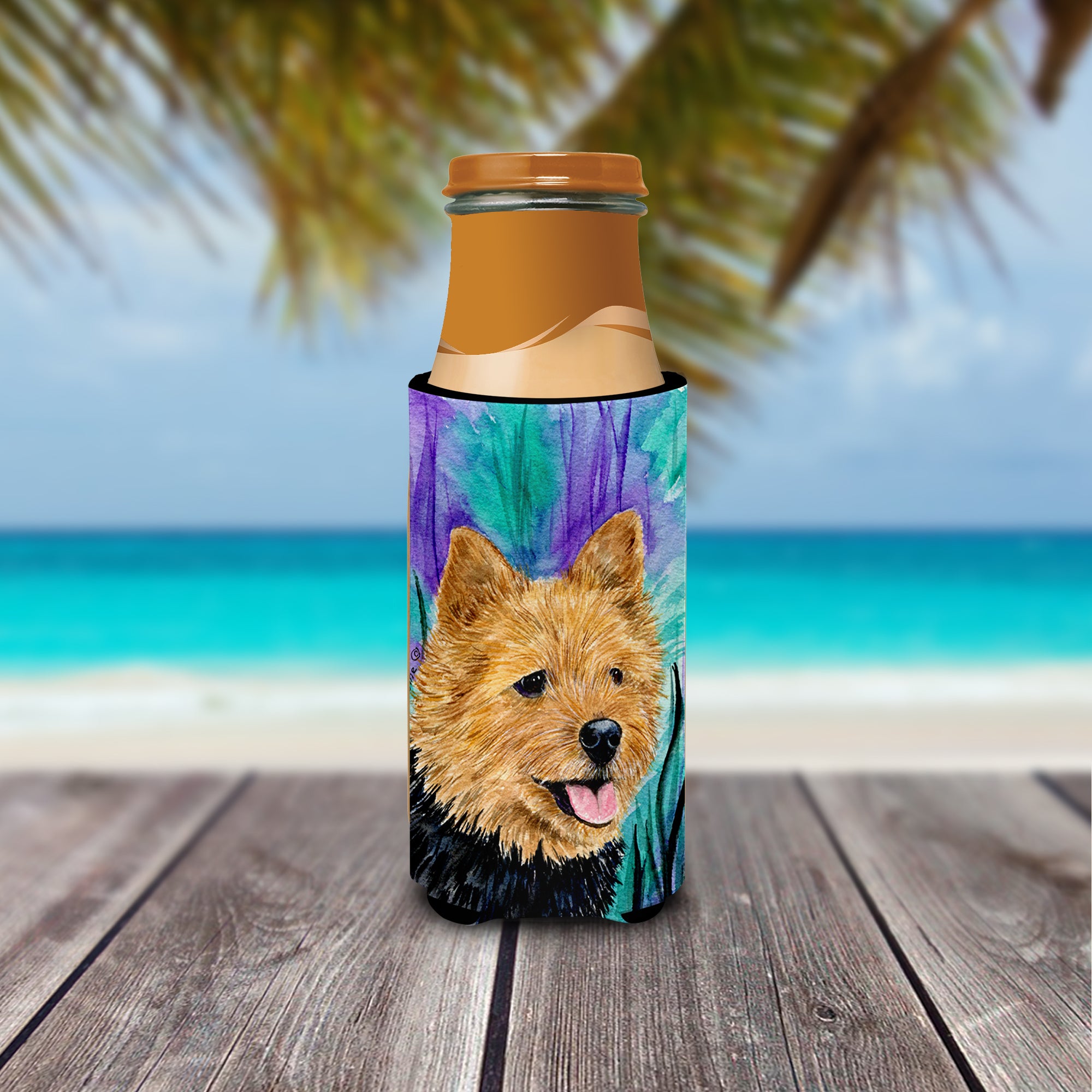 Norwich Terrier Ultra Beverage Insulators for slim cans SS8431MUK.